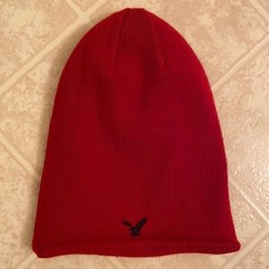 American Eagle Red Beanie